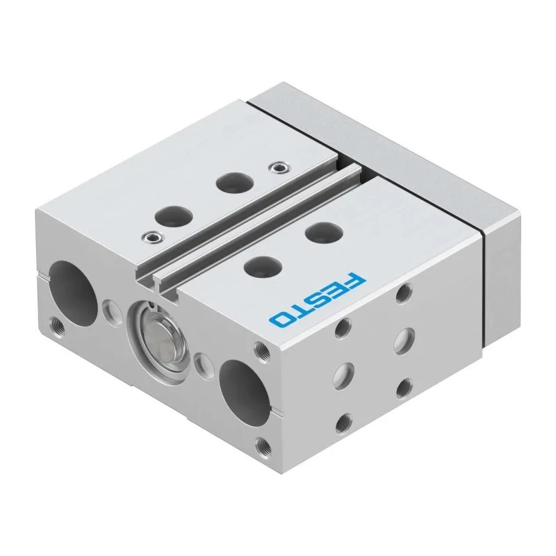 Festo Pneumatic Guided Cylinder 20mm Bore Double Acting Through Hole Mount 10 bar Maximum Operating Pressure DFM-20-25-P-A-GF