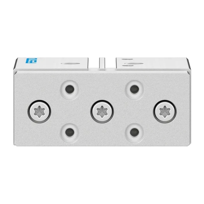 Festo Pneumatic Guided Cylinder 20 mm Bore Double Acting, Side Flat Through Hole Mount, 10 bar Pressure DFM-20-20-P-A-GF