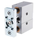 Festo Pneumatic Guided Cylinder 20 mm Bore Double Acting, Side Flat Through Hole Mount, 10 bar Pressure DFM-20-20-P-A-GF