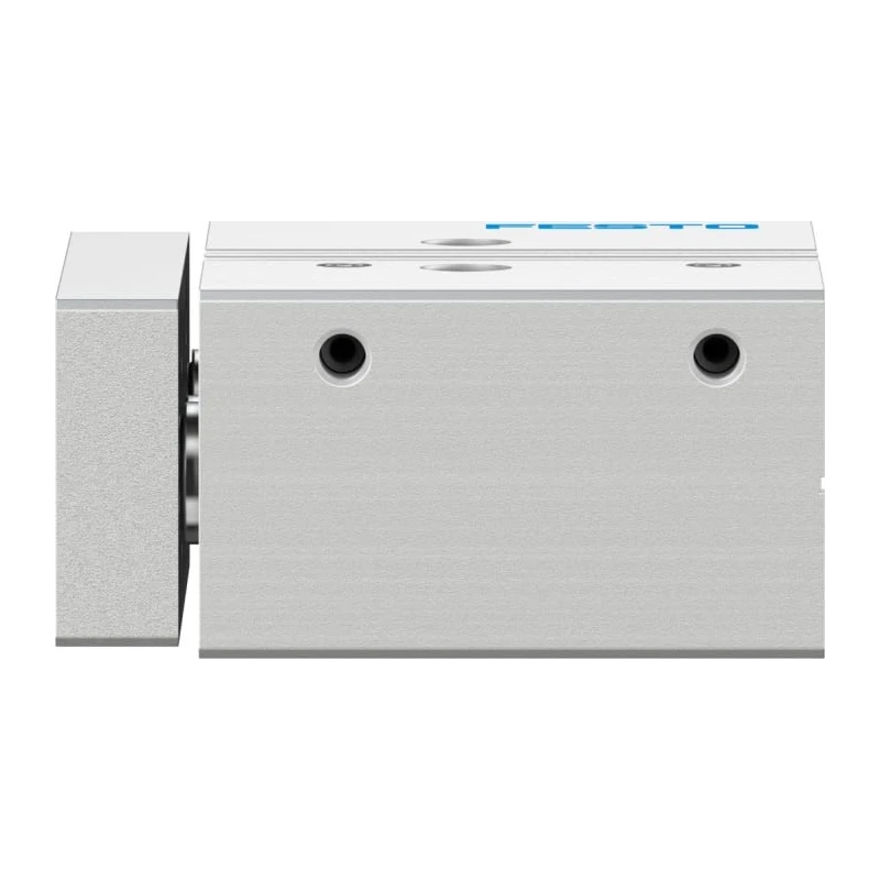 Festo Pneumatic Guided Cylinder 20 mm Bore Double Acting, Side Flat Through Hole Mount, 10 bar Pressure DFM-20-20-P-A-GF