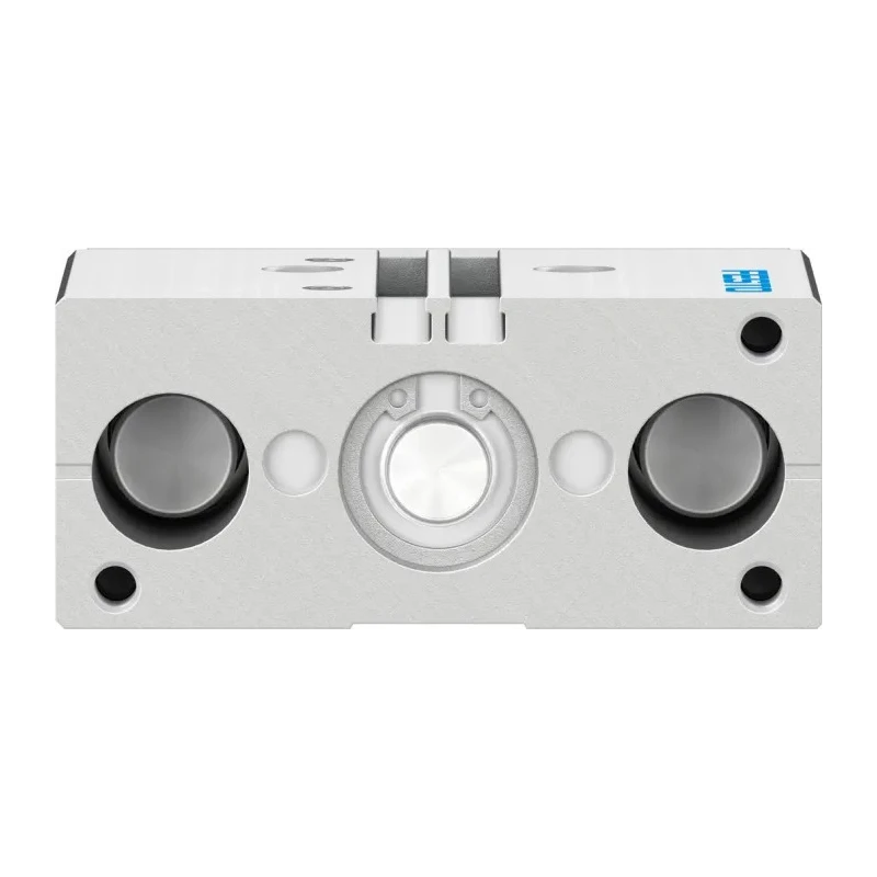 Festo Pneumatic Guided Cylinder 20 mm Bore Double Acting, Side Flat Through Hole Mount, 10 bar Pressure DFM-20-20-P-A-GF