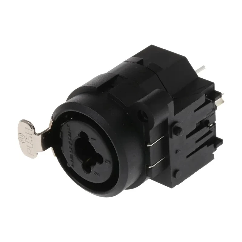 Neutrik Chassis XLR Connector Straight 3 Way Female 50V 7.5A Gold over Nickel Plating NCJ6FI-S