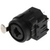 Neutrik Chassis XLR Connector Straight 3 Way Female 50V 7.5A Gold over Nickel Plating NCJ6FI-S