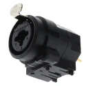 Neutrik Panel XLR Connector, Straight Orientation, Female, 6 Contacts, Gold over Nickel Plating, 50V Voltage NCJ9FI-S