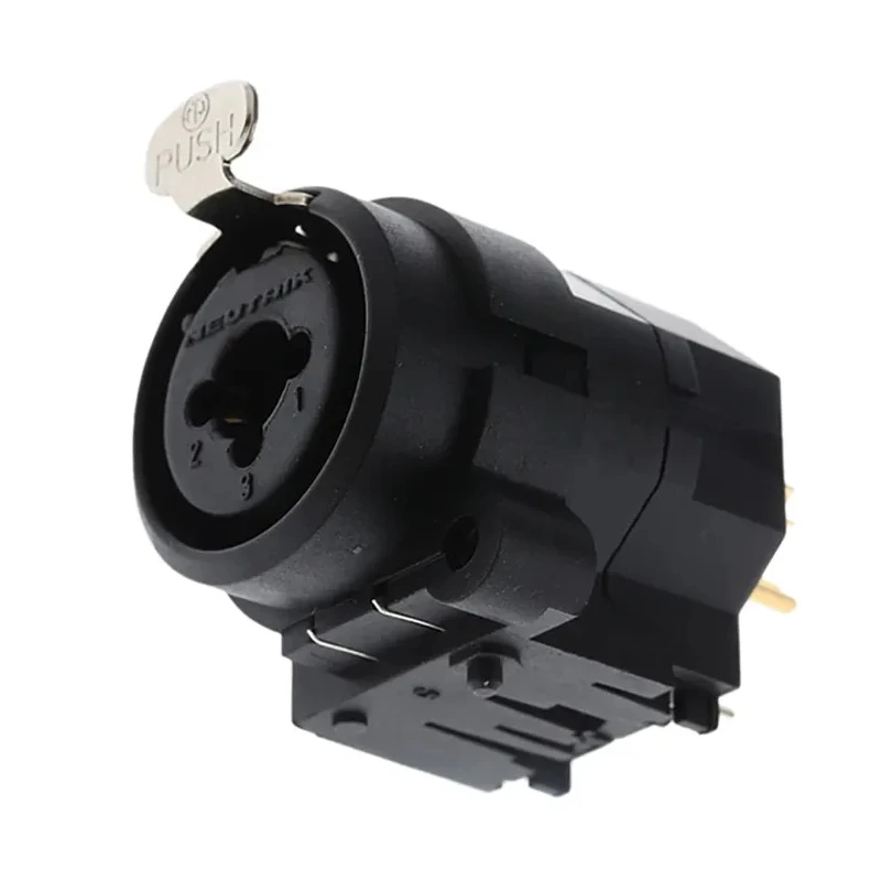 Neutrik Panel XLR Connector, Straight Orientation, Female, 6 Contacts, Gold over Nickel Plating, 50V Voltage NCJ9FI-S