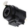 Neutrik Panel XLR Connector, Straight Orientation, Female, 6 Contacts, Gold over Nickel Plating, 50V Voltage NCJ9FI-S