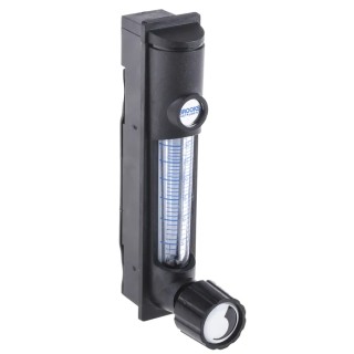 Key Instruments MR3000 Series Variable Area Flow Meter for Gas 2L/min Minimum, 30L/min Maximum Polycarbonate Housing MR3000