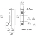 Key Instruments MR3000 Series Variable Area Flow Meter for Gas 2L/min Minimum, 30L/min Maximum Polycarbonate Housing MR3000