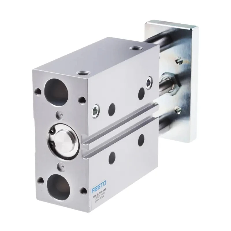 Festo Pneumatic Guided Cylinder 25mm Bore, Double Acting, 50mm Stroke, High Alloy Stainless Steel Body, DFM-25-50-P-A-KF