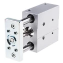 Festo Pneumatic Guided Cylinder 25mm Bore, Double Acting, 50mm Stroke, High Alloy Stainless Steel Body, DFM-25-50-P-A-KF