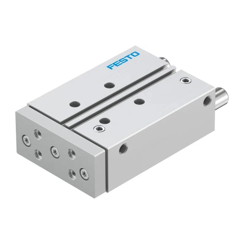 Festo Pneumatic Guided Cylinder 25mm Bore, 80mm Stroke, DFM Series, Double Acting, Through Hole Mount, 10 DFM-25-80-P-A-GF