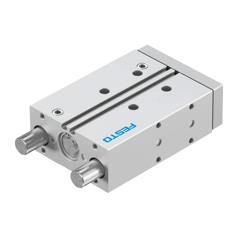 Festo Pneumatic Guided Cylinder 25mm Bore, 80mm Stroke, DFM Series, Double Acting, Through Hole Mount, 10 DFM-25-80-P-A-GF