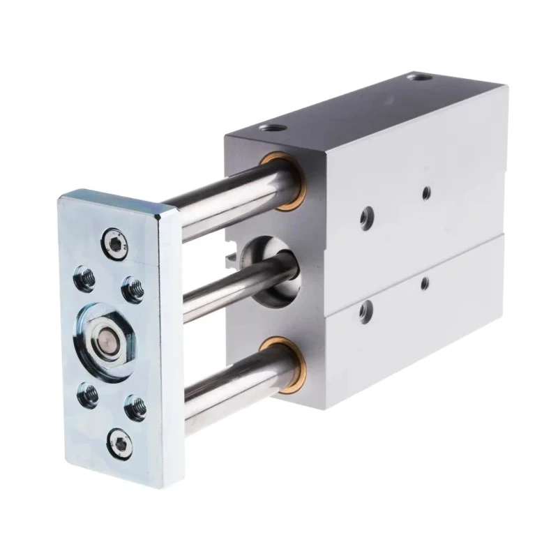 Festo Pneumatic Guided Cylinder 25mm Bore, 80mm Stroke, DFM Series, Double Acting, Through Hole Mount, 10 DFM-25-80-P-A-GF