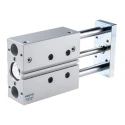 Festo Pneumatic Guided Cylinder DFM Series 32 mm Bore, 80 mm Stroke, Double Acting, Anodised Aluminium DFM-32-80-P-A-KF