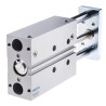 Festo Pneumatic Guided Cylinder Double Acting 25 mm Bore 80 mm Stroke Anodised Aluminium 10 bar DFM-25-80-P-A-KF