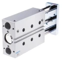 Festo Pneumatic Guided Cylinder 32mm Bore, Double Acting, Through Hole Mount, 100mm Stroke, DFM Series DFM-32-100-P-A-GF