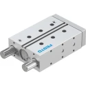 Festo Pneumatic Guided Cylinder 32mm Bore, Double Acting, Through Hole Mount, 100mm Stroke, DFM Series DFM-32-100-P-A-GF