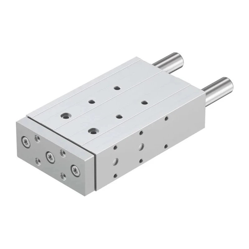 Festo Pneumatic Guided Cylinder 32mm Bore Double Acting Through Hole Mount, 10 bar Max Pressure, Elastomer DFM-32-125-P-A-GF