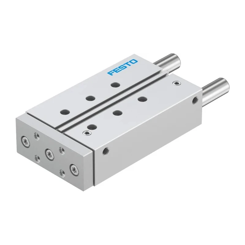 Festo Pneumatic Guided Cylinder 32mm Bore Double Acting Through Hole Mount, 10 bar Max Pressure, Elastomer DFM-32-125-P-A-GF