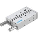 Festo Pneumatic Guided Cylinder 32mm Bore Double Acting Through Hole Mount, 10 bar Max Pressure, Elastomer DFM-32-125-P-A-GF
