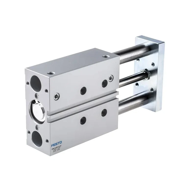 Festo Pneumatic Guided Cylinder Double Acting 32mm Bore 80mm Stroke Length DFM-32-80-P-A-GF