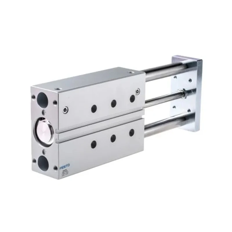 Festo Pneumatic Guided Cylinder 40mm Bore 160mm Stroke Double Acting Elastomer Cushioning DFM Series DFM-40-160-P-A-GF
