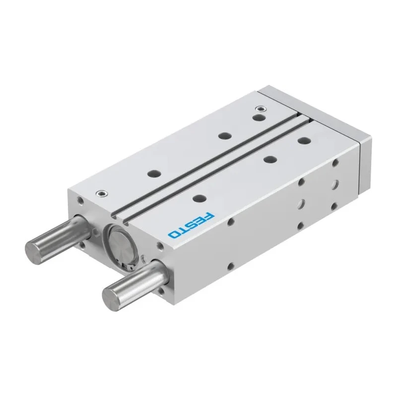 Festo Pneumatic Guided Cylinder 40mm Bore 160mm Stroke Double Acting Elastomer Cushioning DFM Series DFM-40-160-P-A-GF