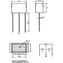 KEMET Paper Capacitor X2 + 2xY2 100nF 275V AC 275V DC Through Hole PZB300