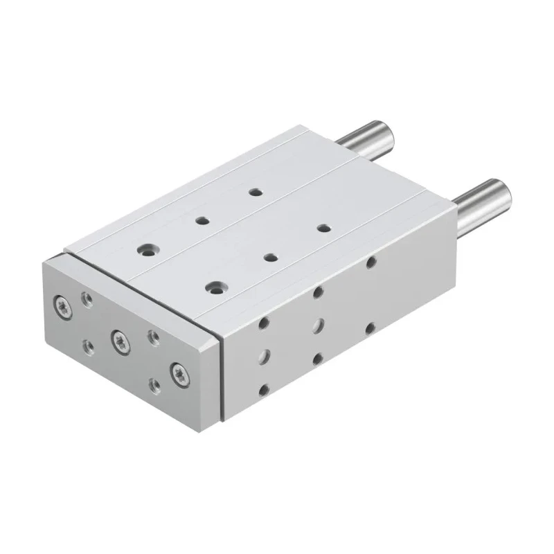 Festo Pneumatic Guided Cylinder 40mm Bore, 125mm Stroke, Double Acting, Through Hole Mount, NBR Body DFM-40-125-P-A-GF