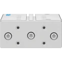 Festo Pneumatic Guided Cylinder 40mm Bore, 125mm Stroke, Double Acting, Through Hole Mount, NBR Body DFM-40-125-P-A-GF
