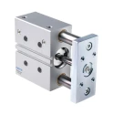 Festo Pneumatic Guided Cylinder DFM Series 40mm Bore 50mm Stroke Double Acting Through Hole Mount DFM-40-50-P-A-GF