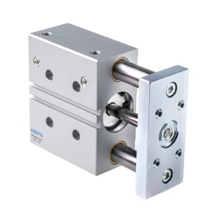 Festo Pneumatic Guided Cylinder DFM Series 40mm Bore 50mm Stroke Double Acting Through Hole Mount DFM-40-50-P-A-GF