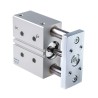Festo Pneumatic Guided Cylinder DFM Series 40mm Bore 50mm Stroke Double Acting Through Hole Mount DFM-40-50-P-A-GF