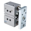 Festo Pneumatic Guided Cylinder 40 mm Bore, DFM Series, 25 mm Stroke, Double Acting, Elastomer Cushioning DFM-40-25-P-A-GF