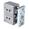 Festo Pneumatic Guided Cylinder 40 mm Bore, DFM Series, 25 mm Stroke, Double Acting, Elastomer Cushioning DFM-40-25-P-A-GF