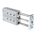 Festo Pneumatic Guided Cylinder 40mm Bore, 125 mm Stroke, Double Acting, Elastomer Cushioning, Anodised DFM-40-125-P-A-KF