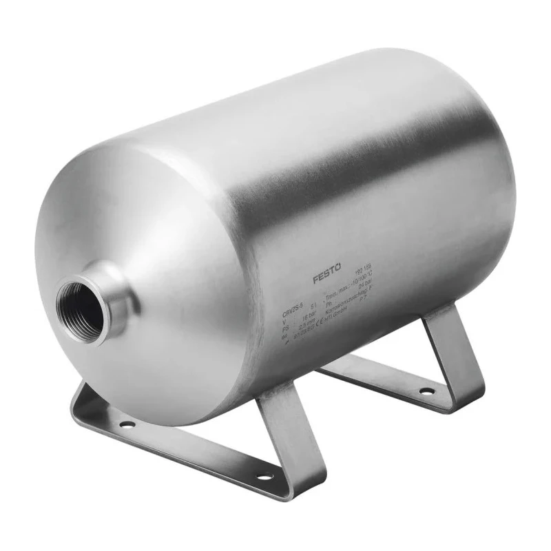 Festo Air Reservoir 20L Volume, G1 Port Size, CRVZS Series, 16 bar Maximum Pressure, High Alloy Stainless Steel CRVZS-20