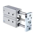 Festo Pneumatic Guided Cylinder 40mm Bore, Double Acting, Through Hole Mount, DFM Series DFM-40-80-P-A-KF