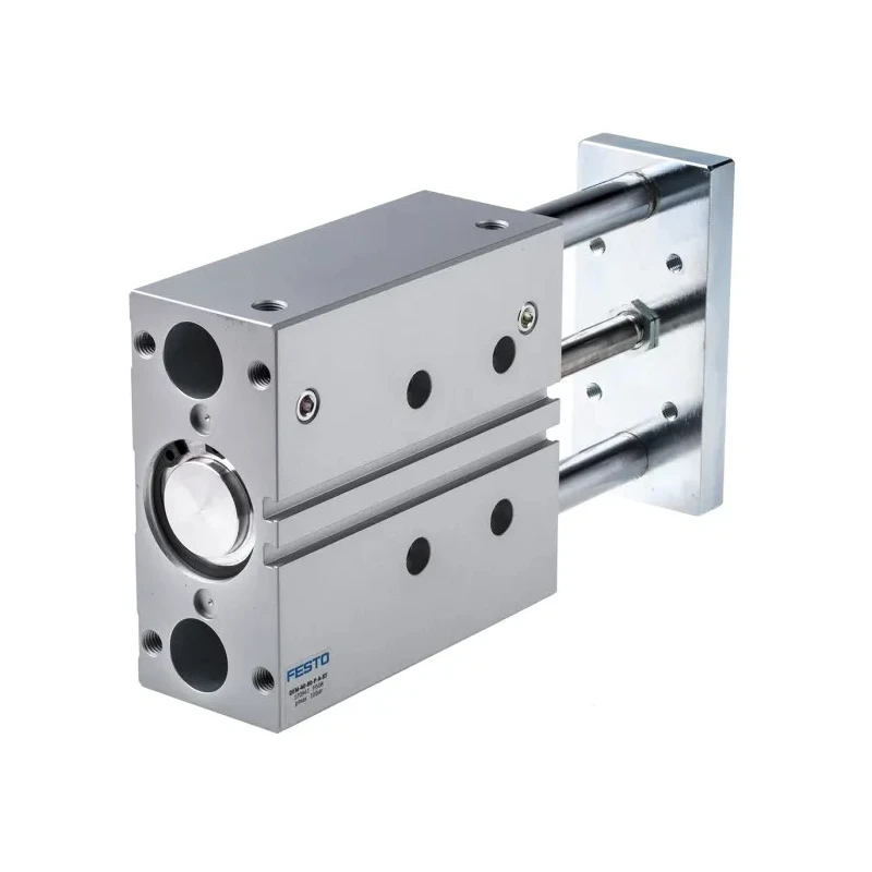 Festo Pneumatic Guided Cylinder 40mm Bore, Double Acting, Through Hole Mount, DFM Series DFM-40-80-P-A-KF