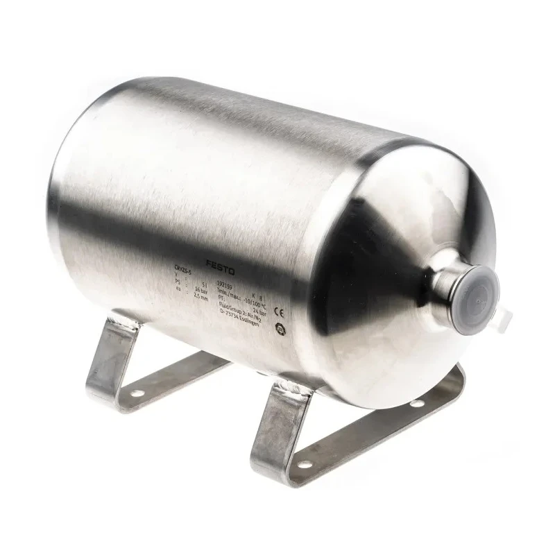 Festo Air Reservoir 5L Volume, G1 Port Size, CRVZS Series, 16 bar Maximum Pressure CRVZS-5