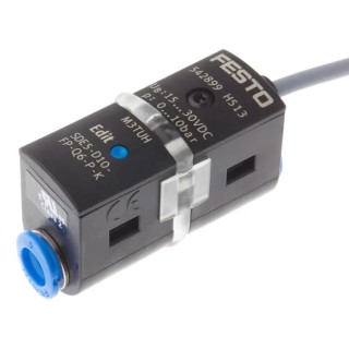 Festo Pressure Sensor IP40 10 bar 12V dc, 24 V dc Piezoresistive Measurement 
