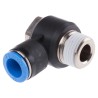 Festo Nickel Plated Brass Pneumatic Fitting Male Threaded-to-Tube ISO 228-1 R 1/2 in Push-in Tube Connection 12 QSLV-1/2-12