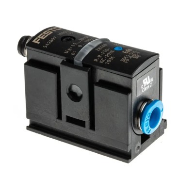 Festo Pneumatic Pressure Sensor, Piezoresistive, Threaded Port, 6 mm Tubing, 10 Bar, IP40, 12V DC/24V DC, Model 