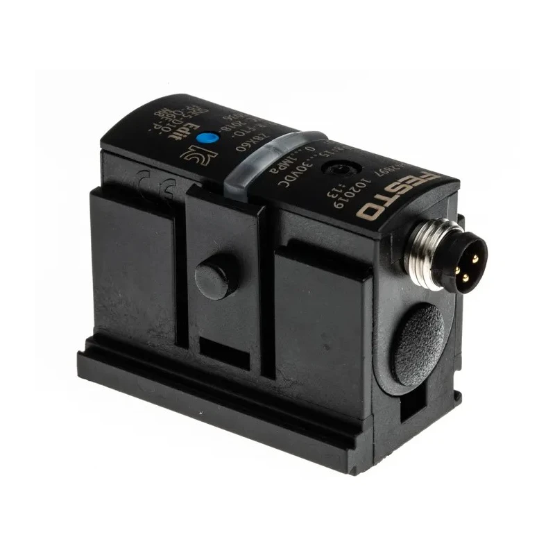 Festo Pneumatic Pressure Sensor, Piezoresistive, Threaded Port, 6 mm Tubing, 10 Bar, IP40, 12V DC/24V DC, Model 