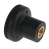 RS PRO Black Polymer Knurled Clamping Knob M5 Threaded Hole Italy 448-8836