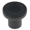 RS PRO Black Polymer Knurled Clamping Knob M6 Threaded Hole with Brass Insert 12mm Thread Length 25mm Diameter 448-8858