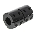 Ruland Rigid Shaft Coupling Clamp Style, Black Oxide Steel, 350 Nm Torque, 65 mm Length, 42 mm OD MCLX-20-20-F