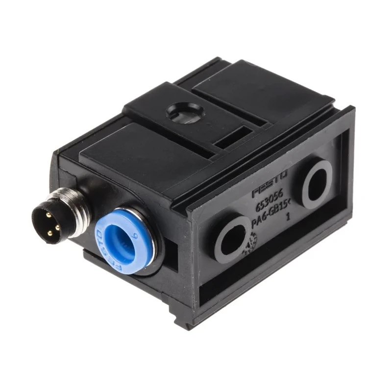 Festo Pneumatic Pressure Sensor 10 bar Maximum Operating Pressure 15, 30 V DC Voltage IP40 Protection Rating 