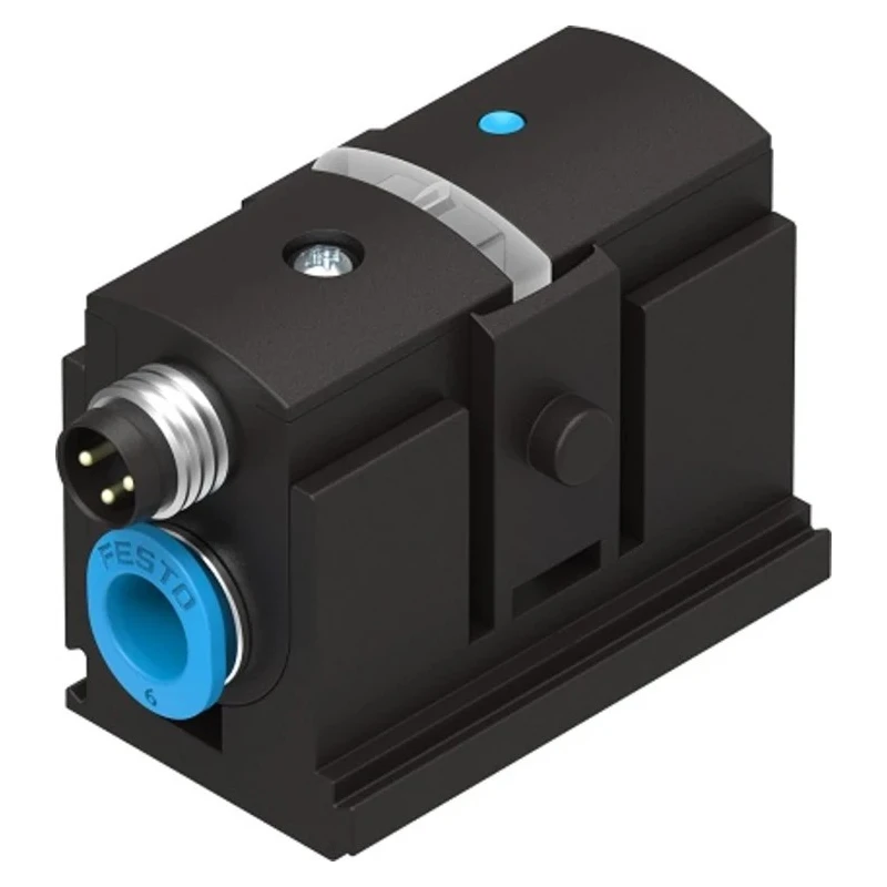 Festo Pneumatic Pressure Sensor 10 bar Maximum Operating Pressure 15, 30 V DC Voltage IP40 Protection Rating 