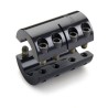 Ruland Rigid Two Piece Clamp Coupler 45 mm OD, Black Oxide Steel, 400 Nm Torque Rating MSPC-25-25-F